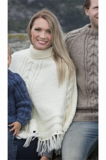 Viking Garn 1411 09 Poncho Dame