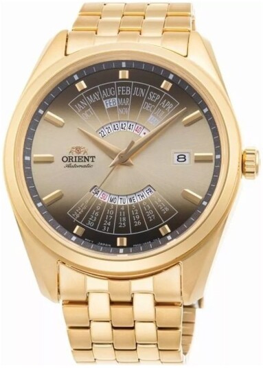 Orient Herreklokke RA BA0001G30B Contemporary Brun/Gulltonet stål