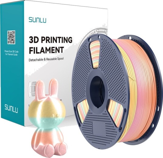 Sunlu Pla+ Silk 1.75 Mm 1 Kg Rainbow 05 Filament