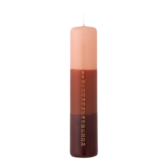 Bloomingville Dip Dye Candle - Red - Ø 5 CM Bloomingville Dip Dye Candle - Red - Ø 5 CM