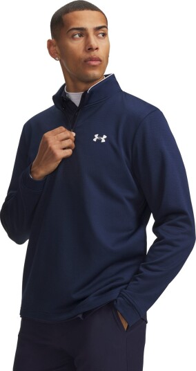 Under Armour Matchplay 1/4 Zip Blå Golfgenser herre Navy (Academy 408) Large