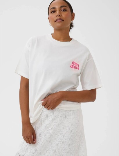 Kaffe Kakelly T-Shirt - Cream - XS