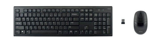 Deltaco Trådløs Tastatur og Mussett Full Størrelse Engelsk Layout Svart Deltaco Trådløs Tastatur og Mussett Full Størrelse Engelsk Layout Svart