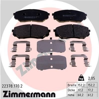 Bremseklosser ZIMMERMANN 22378.170.2 Bremseklosser ZIMMERMANN 22378.170.2