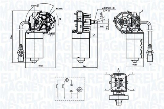 Visker motor MAGNETI MARELLI 064370000010