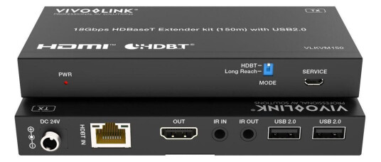 18Gbps Hdbaset Kvm Kit (150M) With Usb 2.0