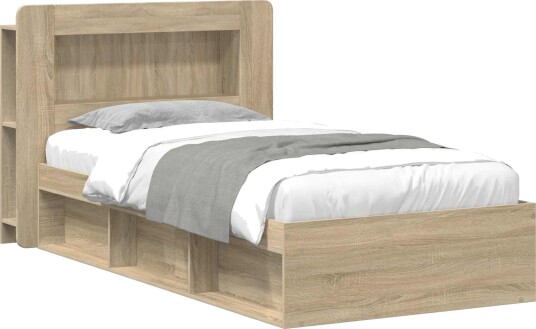 Sengeramme med oppbevaring Sonoma eik 80 x 200 cm Sengeramme med oppbevaring Sonoma eik 80 x 200 cm
