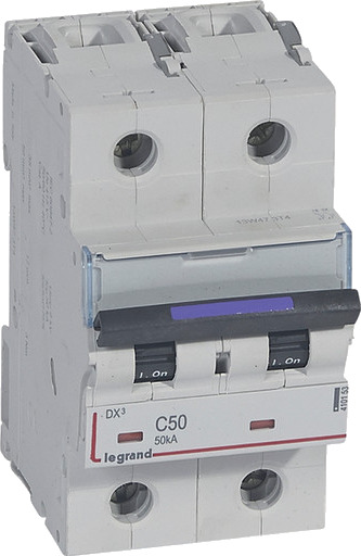 Legrand DX3 MCB automatsikring C50 2P 3M 50kA