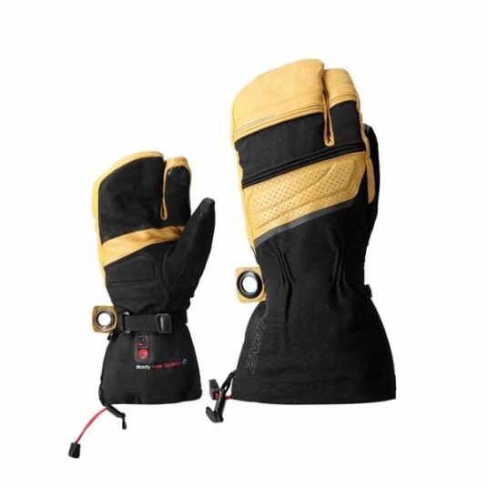 Lenz Heat Glove 8.0 Finger Cap Lobster Unisex Black XL