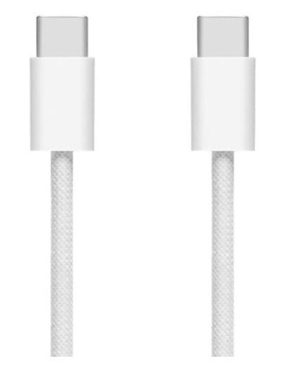 Linocell Flettet USB-C- til USB-C-kabel 240W Hvit 1m