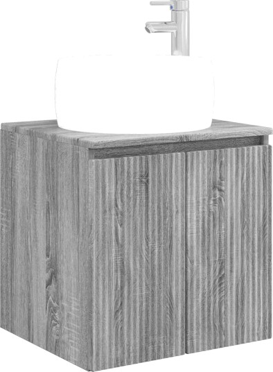 Vegghengt vaskeservant Grå Sonoma 49,5 x 44,5 x 66 cm
