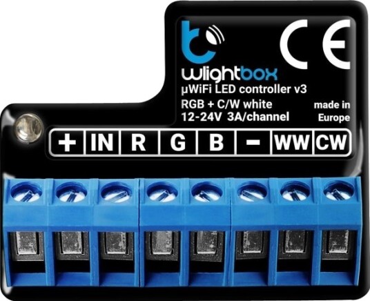 Bl2 Blebox Wlightbox V3 Wifi I/O Modul 1X Binær Inngang 1X Rgbw/Cct Led Utgang Bl2 Blebox Wlightbox V3 Wifi I/O Modul 1X Binær Inngang 1X Rgbw/Cct Led Utgang