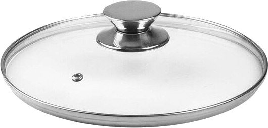 Ibili   Glasslokk 18 cm med rustfri knott