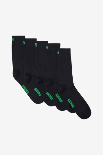 Happy Socks Sokker Solid Socks 5 pakning Svart