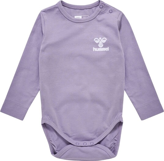 Hummel Body I/e   hmlMino   Lavender m. Logo   Hummel   2 år (92)   Langermet Body   Lilla