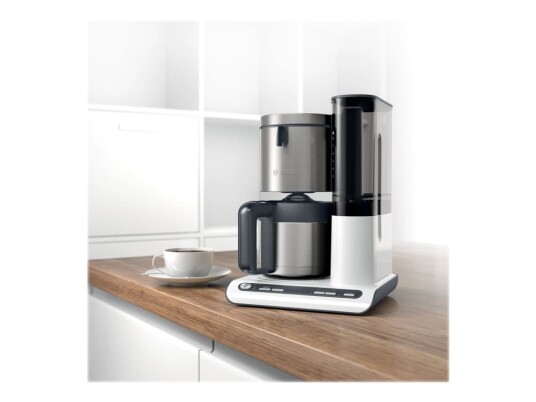 Bosch Styline TKA8A681 Kaffemaskin 12 kopper hvit Bosch Styline TKA8A681 Kaffemaskin 12 kopper hvit