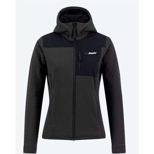 Swix Surmount stormfleece hood jacket W Black XS