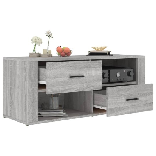 vidaXL TV-benk grå sonoma 100x35x40 cm konstruert tre vidaXL TV-benk grå sonoma 100x35x40 cm konstruert tre