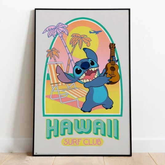 Disney's Lilo and Stitch Plakat Hawaii Surf Club    91,5 x 61 cm