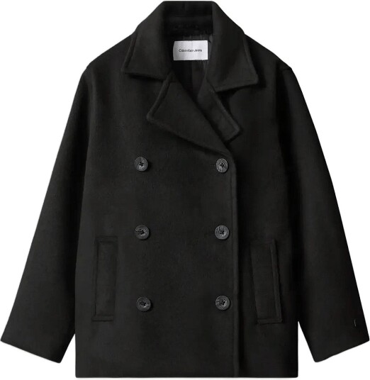 Calvin Klein Wool-Like Peacoat - PVH BLACK - 128