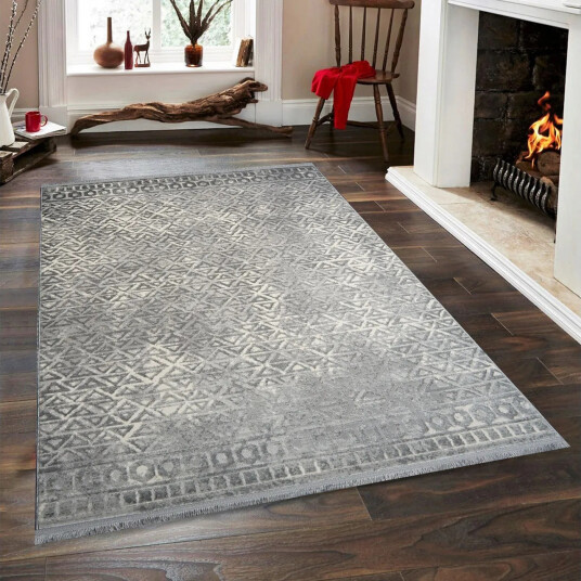 Naveena Wiltonteppe 120x170 cm Rektangulær - Grå/Creme