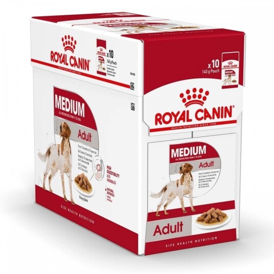 Royal Canin Våtfôr til mellomstore hunder - Medium Adult 10x140 g