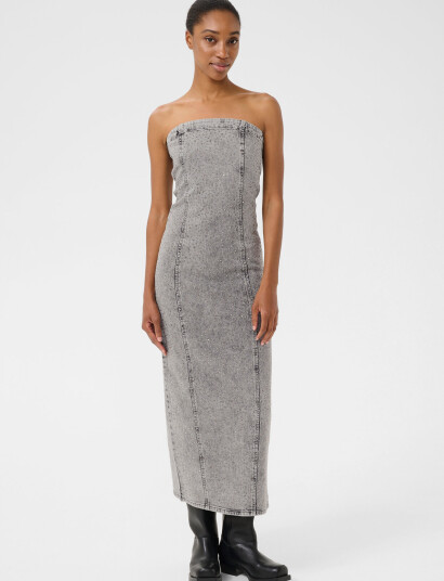 Gestuz Gzzauma Sl Long Dress - Grey - 42 Gestuz Gzzauma Sl Long Dress - Grey - 42