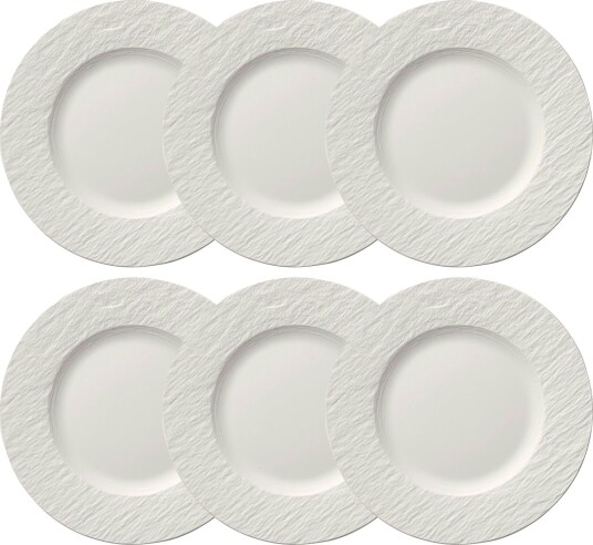 Manufacture Rock Tallerken 22 cm 6 pk Hvit