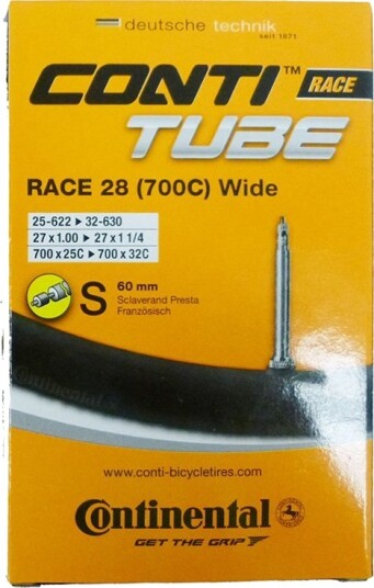 Continental Tube Conti Race Wide 622-18/25 60mm, sykkelslange 60MM BLACK Continental Tube Conti Race Wide 622-18/25 60mm, sykkelslange 60MM BLACK