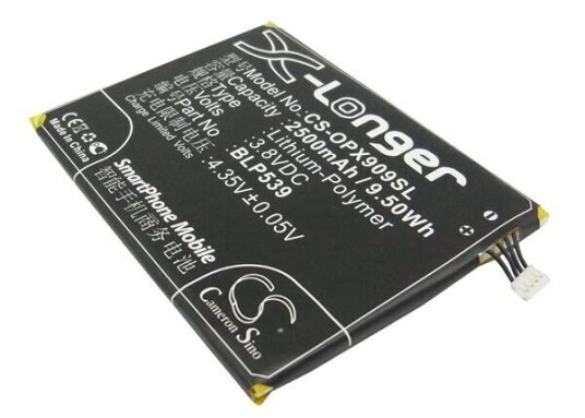 Oppo Batteri (2500 mAh 3.8 V) passende til OPPO Find 5