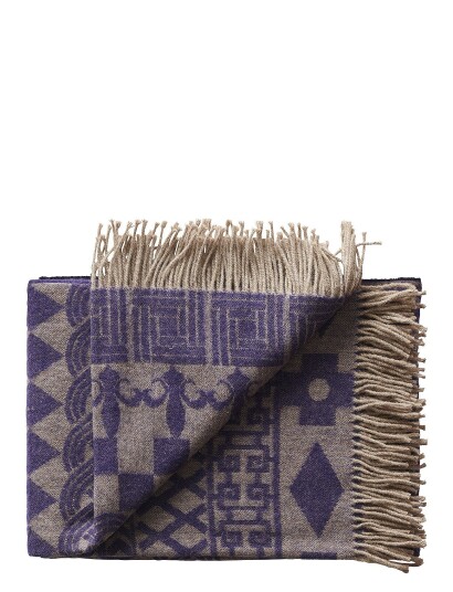 Silkeborg Uldspinderi Teodor Purple PURPLE/BEIGE 130X190CM