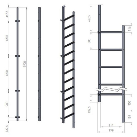 Modum Brannstige 3.9m Modum Brannstige 3.9m