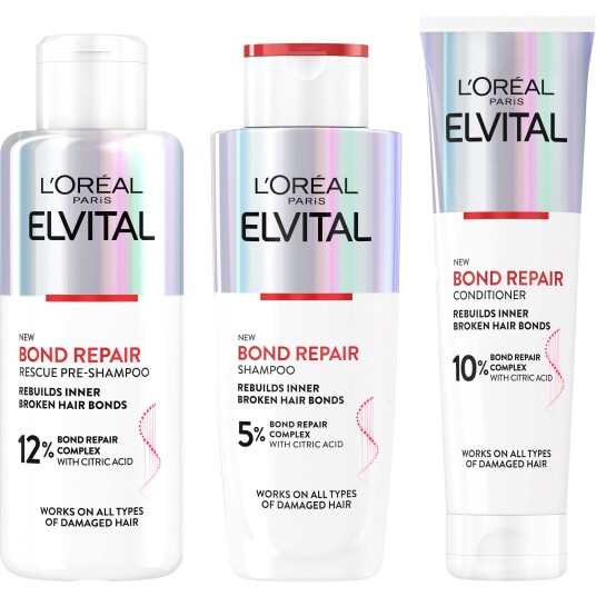 Loreal Paris Elvital Bundle Shampoo 200 ml & Conditioner 150 ml & Resc Loreal Paris Elvital Bundle Shampoo 200 ml & Conditioner 150 ml & Resc