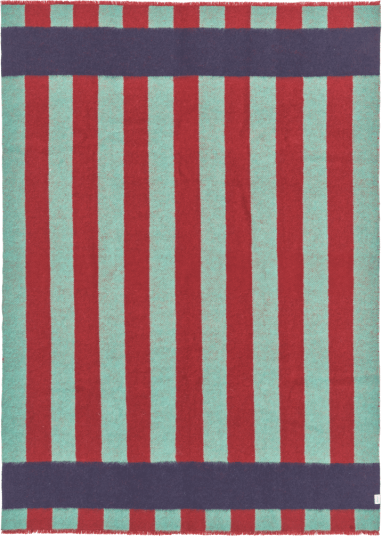 Scandi Living Aisles ullpledd 130x180 cm Grønn