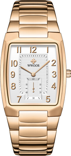 WWOOR Chronolux Rose Gold Silver WWOOR Chronolux Rose Gold Silver