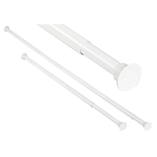 Arrow Safir Dusjforhengstang Rett Hvit / 75-125cm Arrow Safir Dusjforhengstang Rett Hvit / 75-125cm