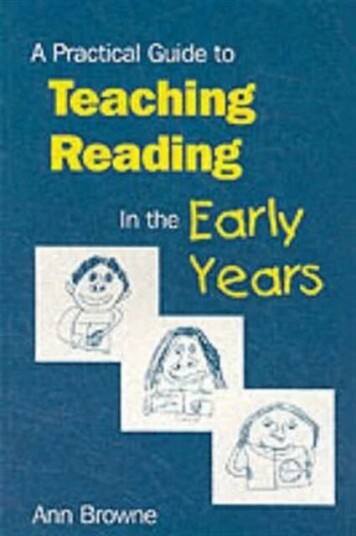 A Practical Guide To Teaching Reading In The Early Years Av Ann C Browne