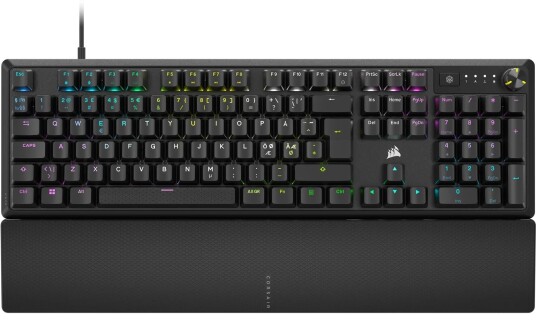 Corsair K70 Core RGB Gaming Tastatur med Håndleddstøtte - Nordisk Svart Corsair K70 Core RGB Gaming Tastatur med Håndleddstøtte - Nordisk Svart