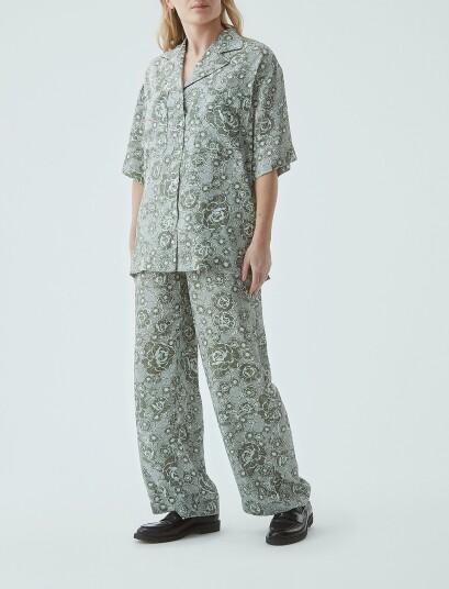 Modström Leo Print Shirt Green S