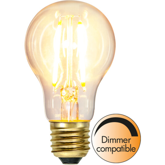 Klar Glob LED Filament 2100K 60mm 7W dimbar Klar Glob LED Filament 2100K 60mm 7W dimbar