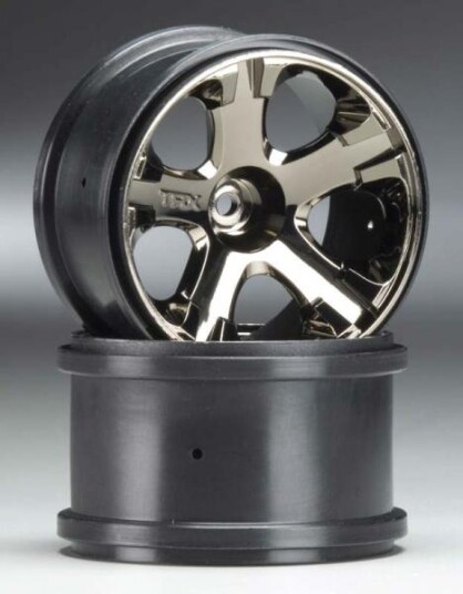Traxxas 5576A All-Star 2.8" Black Chrome Wheels 2 Traxxas 5576A All-Star 2.8" Black Chrome Wheels 2