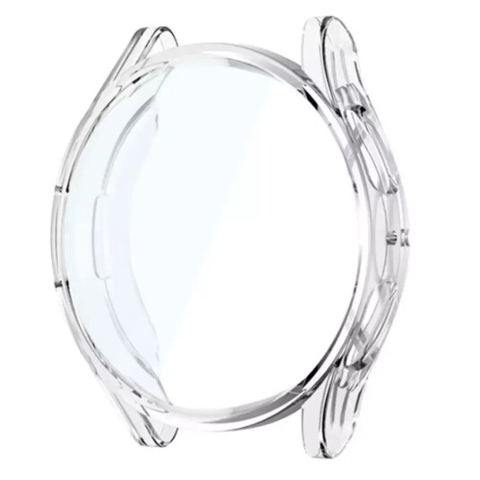 INCOVER Samsung Galaxy Watch 5 (44mm) Deksel i Hardplast m. Innebygd Skjermbeskytter - Gjennomsiktig