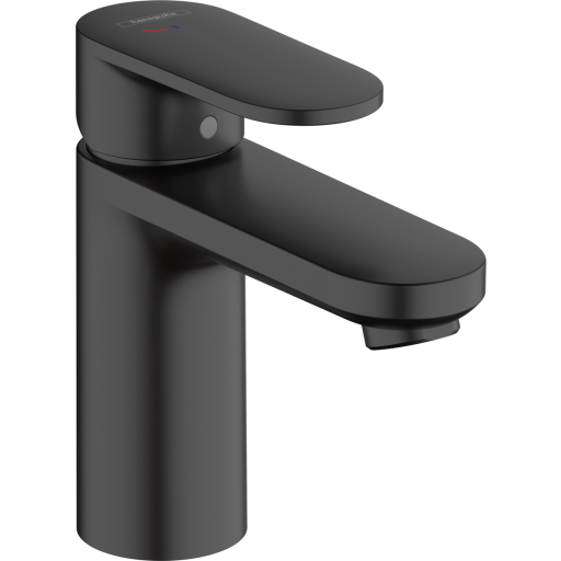 Hansgrohe Vernis Servantbatteri 100 Med bunnventil, CoolStart, Sort Matt Hansgrohe Vernis Servantbatteri 100 Med bunnventil, CoolStart, Sort Matt
