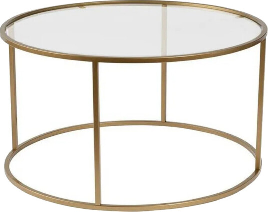 Sofabord Rikiya Gulltransparent - Gulltransparent