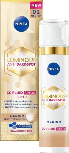 NIVEA Luminous630 3-i-1 CC Fluid med SPF30 - Medium 40 ml