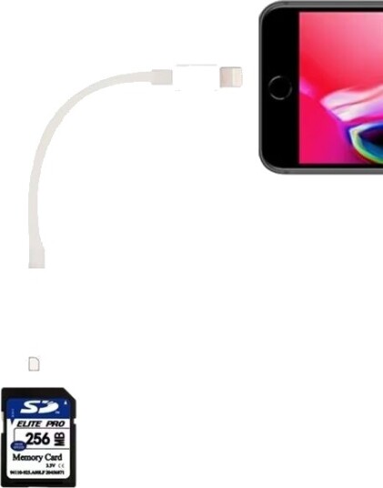 iPhone / iPad kortleser SD minnekort