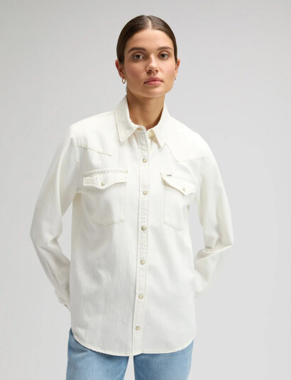 Lee Jeans Regular Western Shirt   White   S x 00