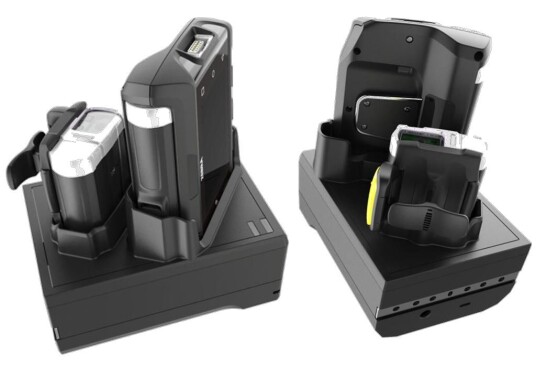 ZEBRA WT6000/RS6000 TWO SLOT CHARGE/USB SHARECRADLE ALLOWS TO CHARGE 1 WEARABLE TERMINAL AND 1 RING SCANNER. REQUIRES PWRS-14000-148R GROUNDED
