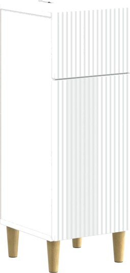 vidaXL Baderom Oppbevaringsskap ARNHEM Hvit 30 x 31 x 80 cm
