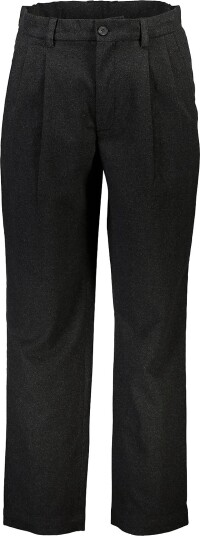 Lindbergh Flannel Wool Blend Wide Pants BLACK MEL S